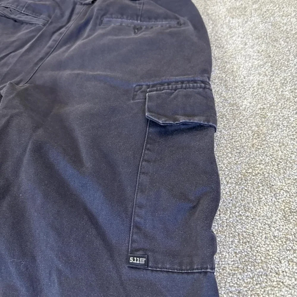 5.11 Tactical Pants 32x36 Dark Navy Cargo Ripstop Utility Workwear Police EMS